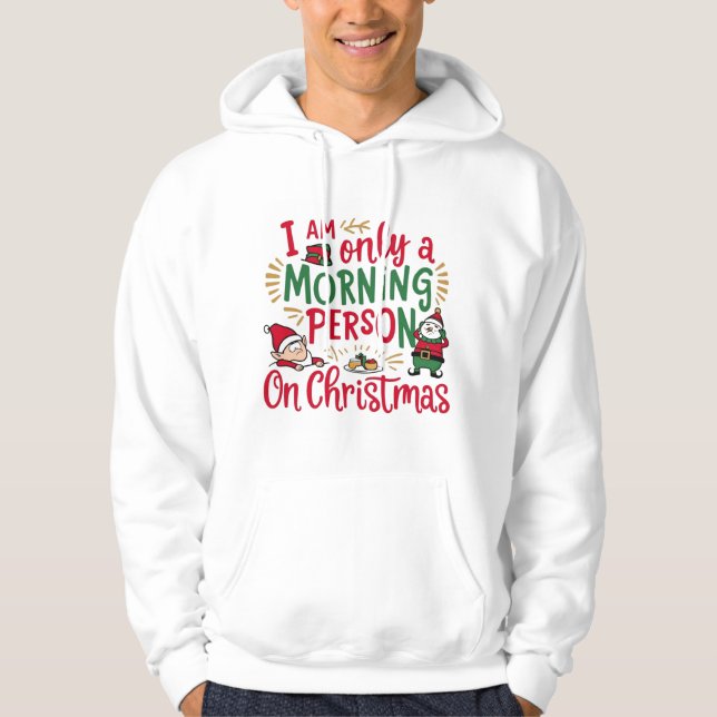 Christmas Morning Enthusiast Hoodie (Framsida)