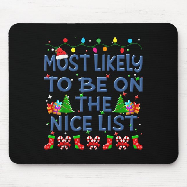 Christmas Most Likely To Be On The Nice List Famil Musmatta (Framsidan)