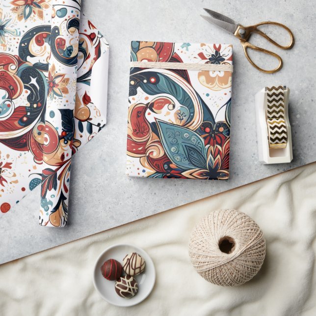 Christmas Motifs Presentpapper (Hantverk)