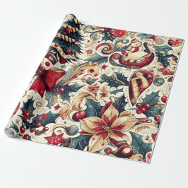 Christmas Motifs Wrapping Paper n3 Presentpapper