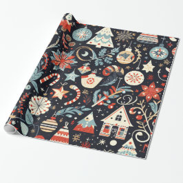 Christmas Motifs Wrapping Paper n4 Presentpapper