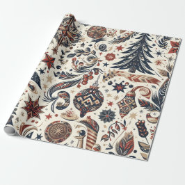 Christmas Motifs Wrapping Paper n5 Presentpapper