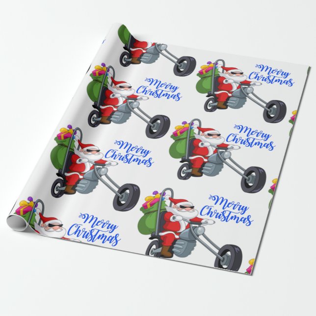 christmas motorcykel presentpapper (Utrullad)