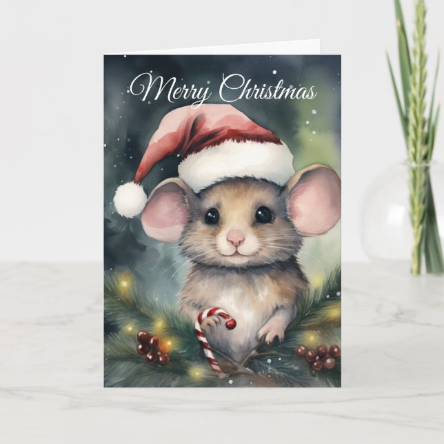 Christmas Mouse Helgkort (Framsida)