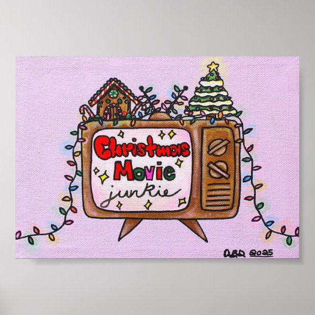 Christmas Movie Junkie 2025 - 5x7 Poster (Framsidan)