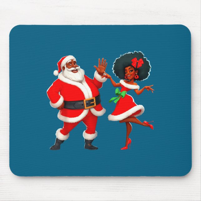 Christmas Mr Santa Mrs Claus Dancing African Ameri Musmatta (Framsidan)