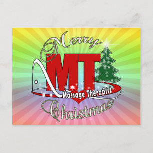CHRISTMAS MT massageterapist Helg Vykort