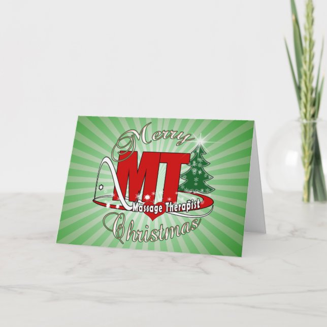 CHRISTMAS MT massageterapist Helgkort (Framsida)