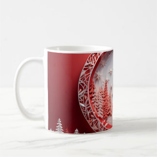 Christmas mug, Ceramic mug, Coffee mug decorated Kaffemugg