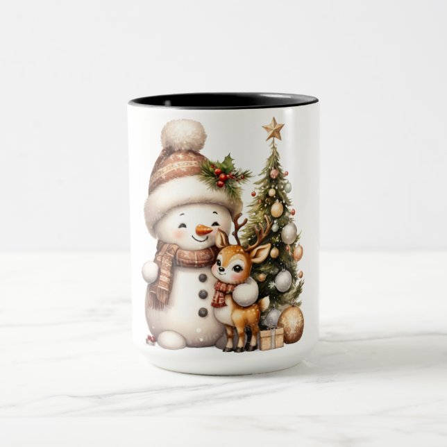 Christmas Mug | Festive Holiday Coffee Cup by Kali Mugg (Center)