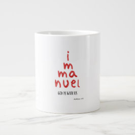 Christmas Mug Immanuel God Is With Us Jumbo Mugg