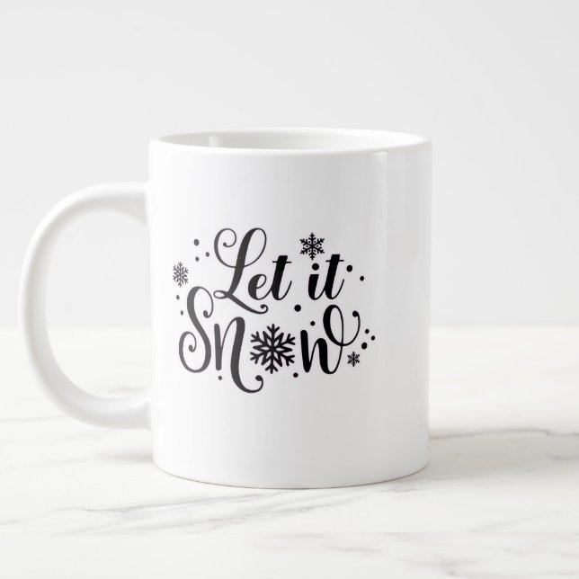 Christmas Mug – Joyful Holiday Cocoa & Coffe Jumbo Mugg (Vänster)