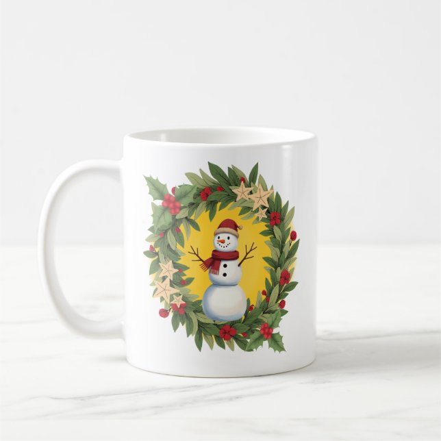 Christmas Mug | Snowman Kaffemugg (Vänster)