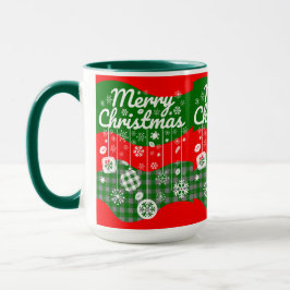 Christmas Mug – White Ornaments & Merry Christmas  Mugg