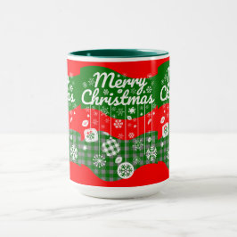 Christmas Mug – White Ornaments & Merry Christmas  Mugg