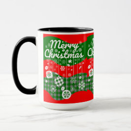 Christmas Mug – White Ornaments & Merry Christmas  Mugg
