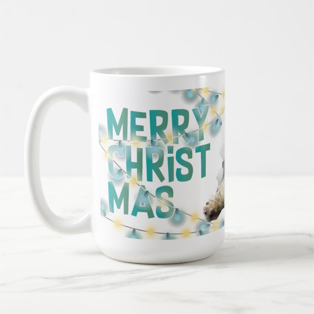Christmas Mug with Decorative Lights Kaffemugg (Vänster)