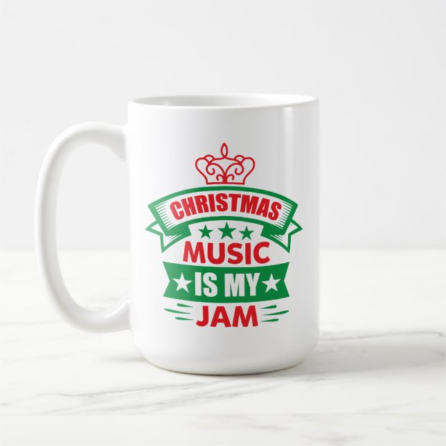 Christmas Music is My Jam-86254 Kaffemugg (Vänster)