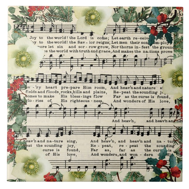 Christmas Music, Joy to the World, Kakelplatta (Framsidan)