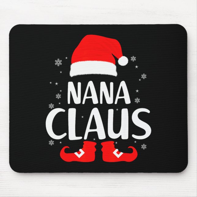 Christmas Nana Claus Leopard Family Matching Pajam Musmatta (Framsidan)