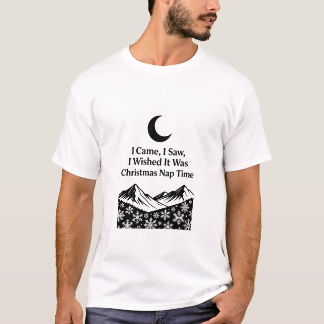Christmas Nap Time Sweatshirt | Sarcastic Winter T Shirt (Framsida)
