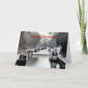 CHRISTMAS NARROWBOATS HELGKORT