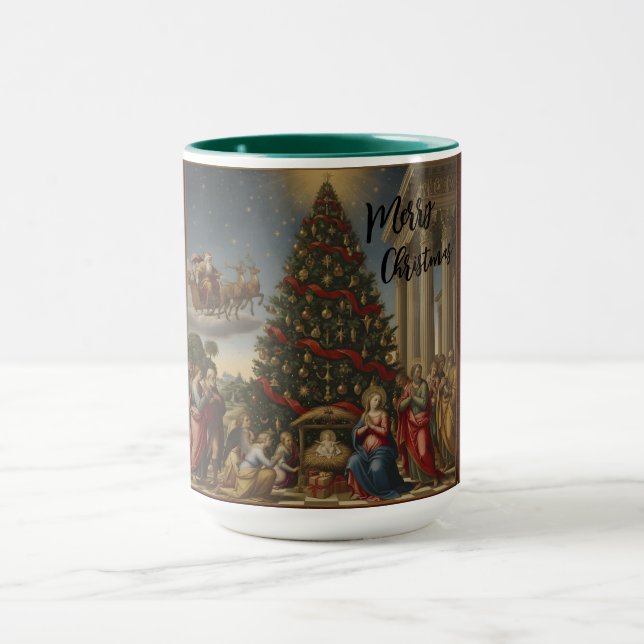 Christmas Nativity Combo Mug Santa Claus Mugg (Center)