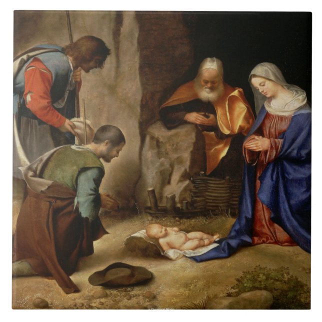 CHRISTMAS NATIVITY GIFT TILE - MAGNIFICENT GIFTS KAKELPLATTA (Framsidan)