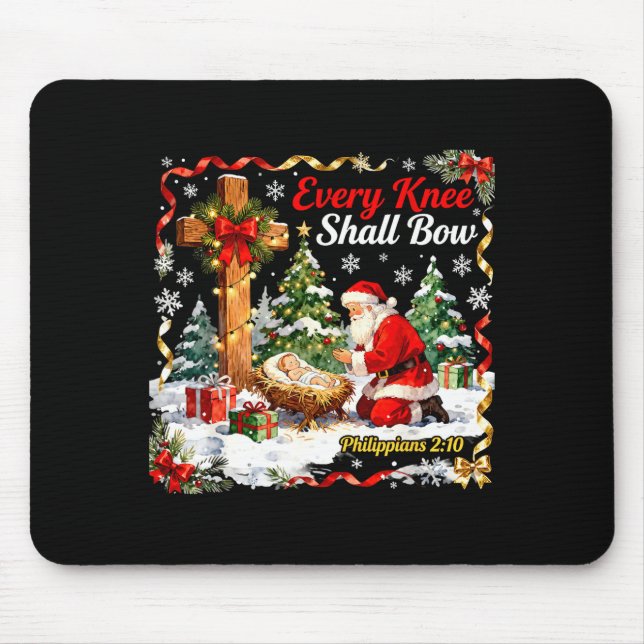 Christmas Nativity Scene Every Knee Shall Bow Sant Musmatta (Framsidan)