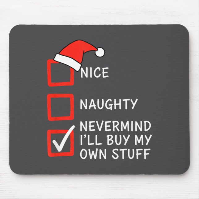 Christmas Naughty Or Nice Checklist - Nevermind I' Musmatta (Framsidan)