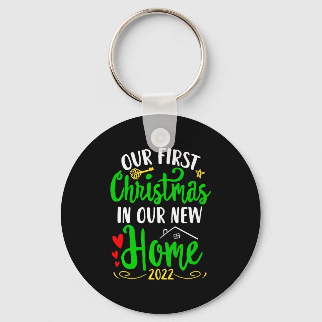 Christmas New Home Xmas Homeowner Our First Apartm Nyckelring (Framsida)