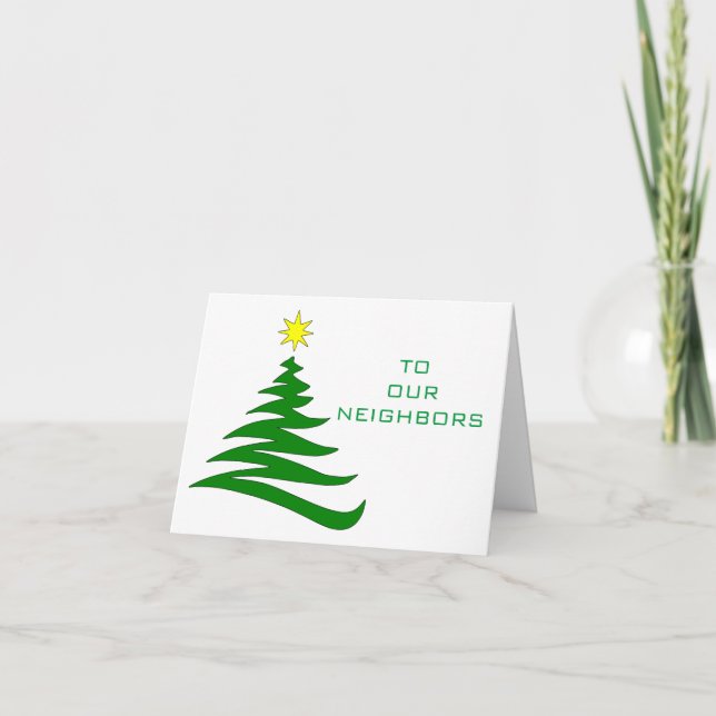 *CHRISTMAS/NEW YEAR HÄLSNING* NEIGHBOR CARD KORT (Framsida)