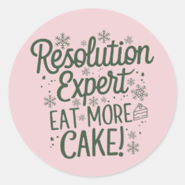 Christmas | New Year sticker Runt Klistermärke