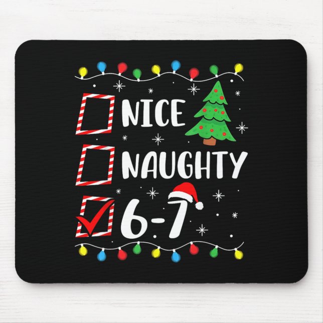 Christmas Nice Naughty 67 Brainrot Funny 6-7 Meme  Musmatta (Framsidan)