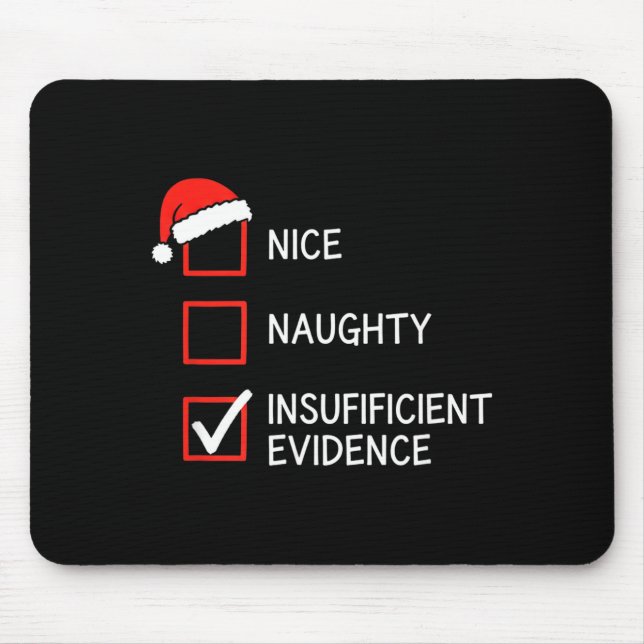 Christmas Nice Naughty Insufficient Evidence Santa Musmatta (Framsidan)