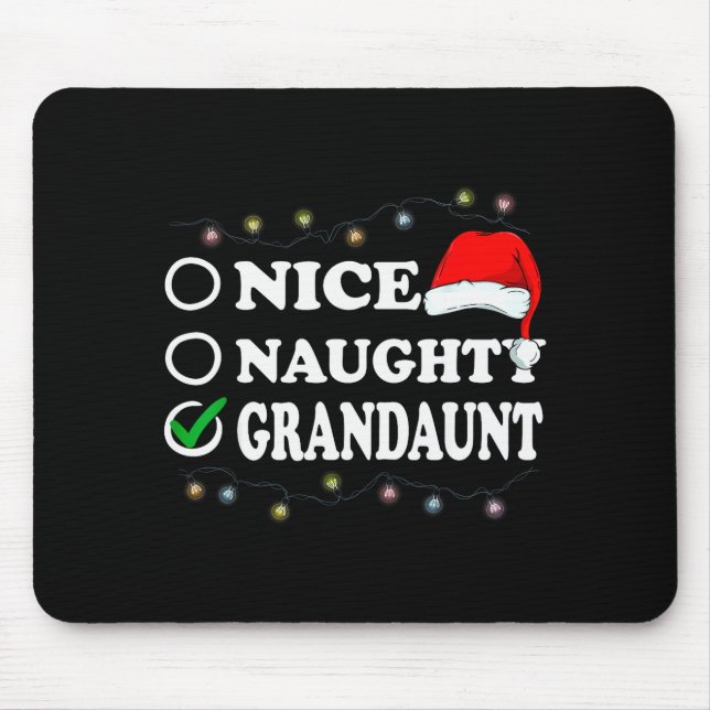 Christmas Nice Or Naughty Or Grandaunt Pajama  Musmatta (Framsidan)