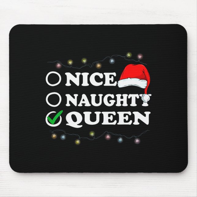Christmas Nice Or Naughty Or Queen Pajama  Musmatta (Framsidan)