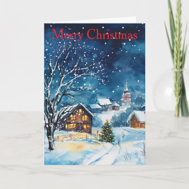 Christmas Night Helgkort (Framsida)