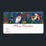 CHRISTMAS NIGHT/JULTOMTEN MED LEKSAKER FRAKTSEDEL<br><div class="desc">Bulgan Lumini (c),  färglös,  vismisk och konstnärlig akrylmålning till jul</div>