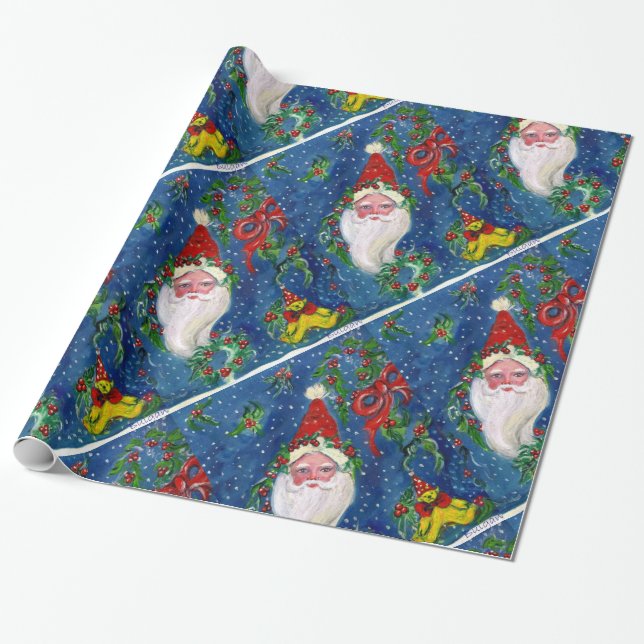 CHRISTMAS NIGHT /JULTOMTEN PRESENTPAPPER (Utrullad)