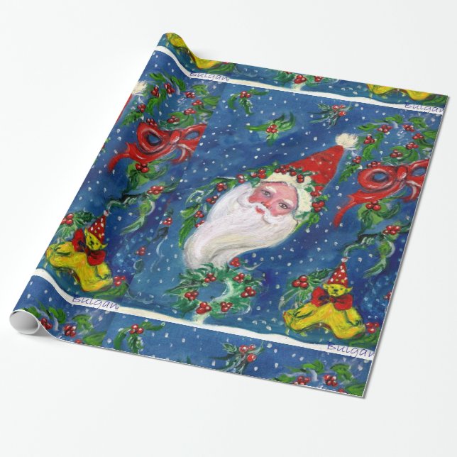 CHRISTMAS NIGHT /JULTOMTEN PRESENTPAPPER (Utrullad)