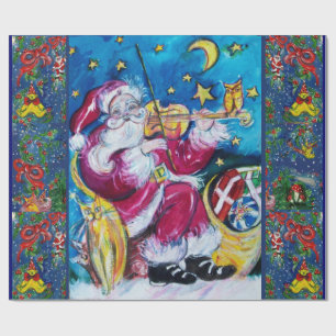CHRISTMAS NIGHT LEKSAK, JULTOMTEN PLAYN VIOLIN PRESENTPAPPER