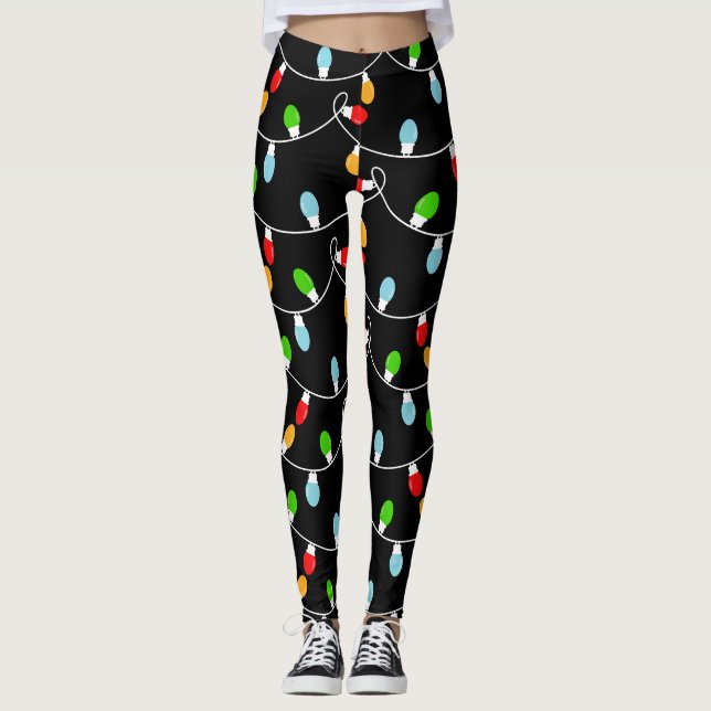 Christmas Night Lights Leggings (Framsida)