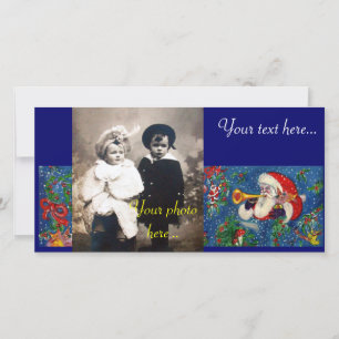 CHRISTMAS NIGHT/SANTA BUGLER JULKORT