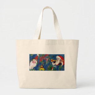CHRISTMAS NIGHT Santa Bugler Jumbo Tygkasse