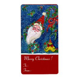 CHRISTMAS NIGHT / SANTA MED LEKSAKER OCH RED BOW FRAKTSEDEL