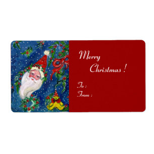 CHRISTMAS NIGHT / SANTA MED LEKSAKER OCH RED BOW FRAKTSEDEL