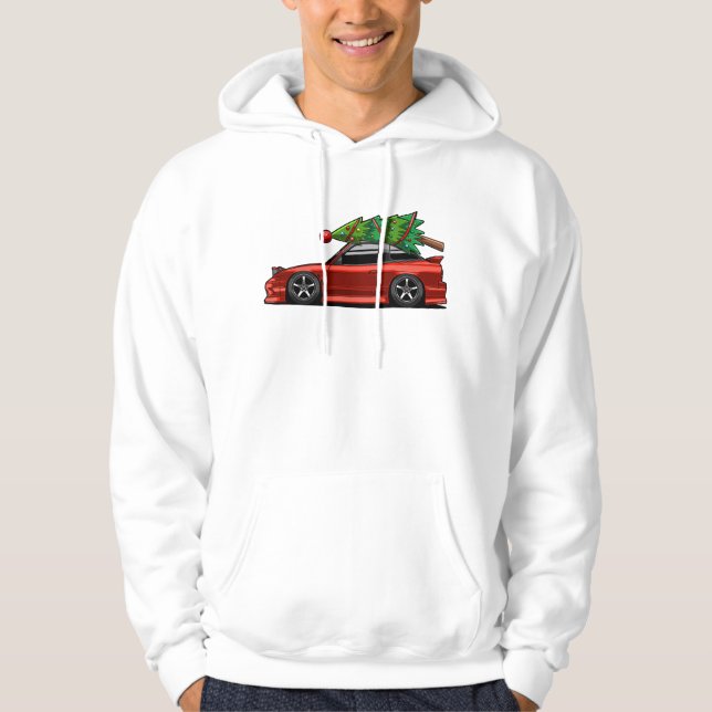 Christmas Nissan 180sx Hoodie (Framsida)