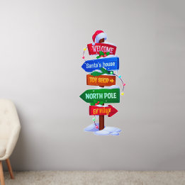 Christmas North Pole Sign Board