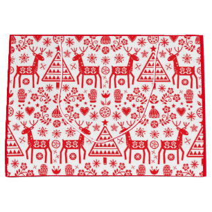 CHRISTMAS NORWEGIAN REINDEER MÖNSTER GIFT BAG
